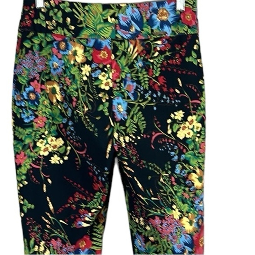 Joseph Ribkoff Tropical Floral Ponte Pants Size 8 - Picture 11 of 12